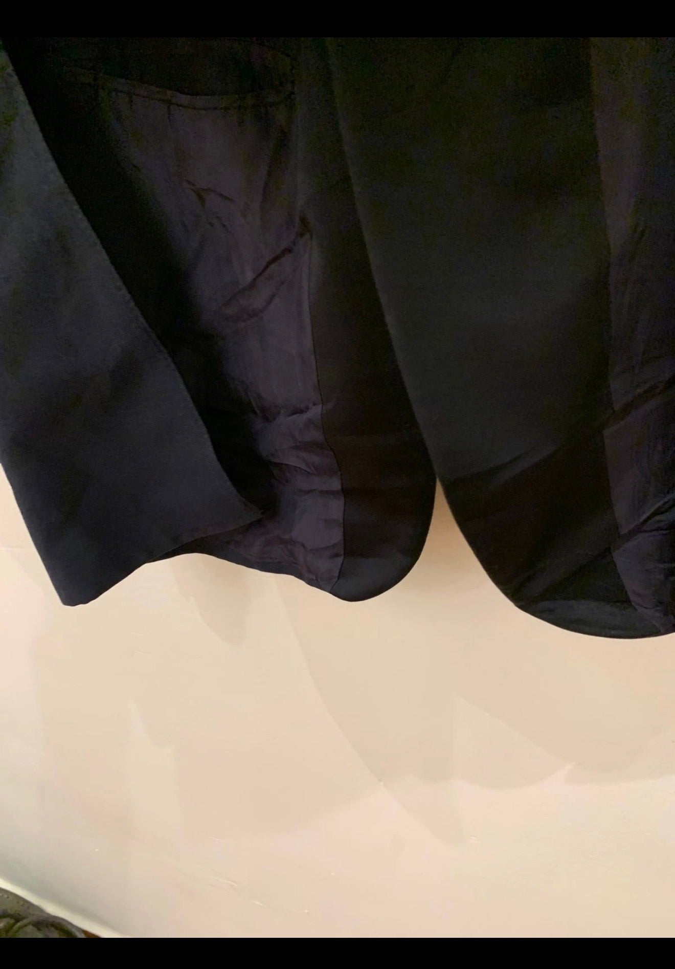 1970s vintage wool blend classic navy Night Tuxedo jacket blazer 38R