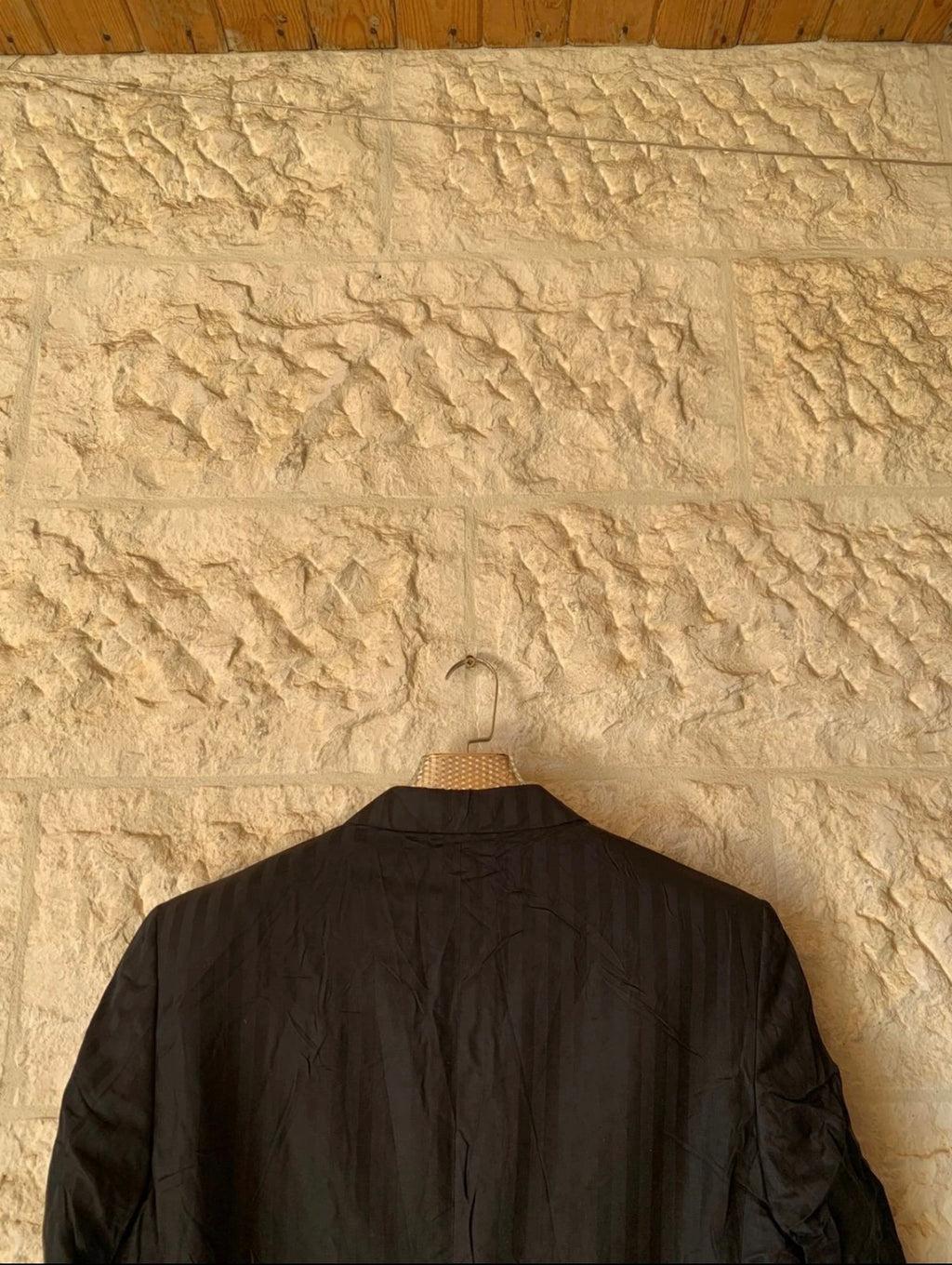 Vintage Ermenegildo Zegna 100% pure silk charcoal black jacket blazer 42R