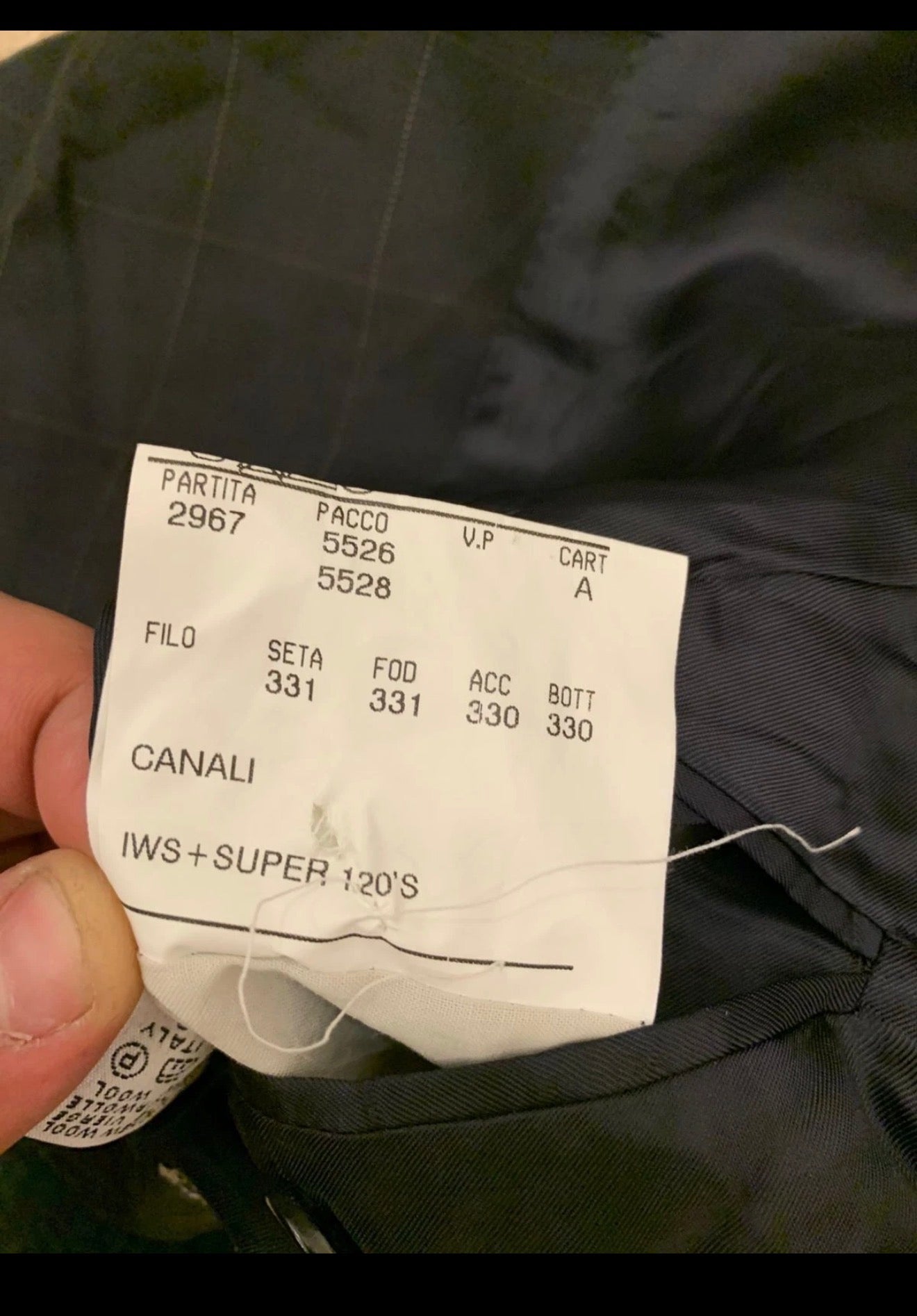 Vintage Canali Super 120s classic luxury Windowpane suit jacket blazer 42R