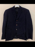 1960s vintage pure wool Silver buttons classic navy jacket blazer 40R