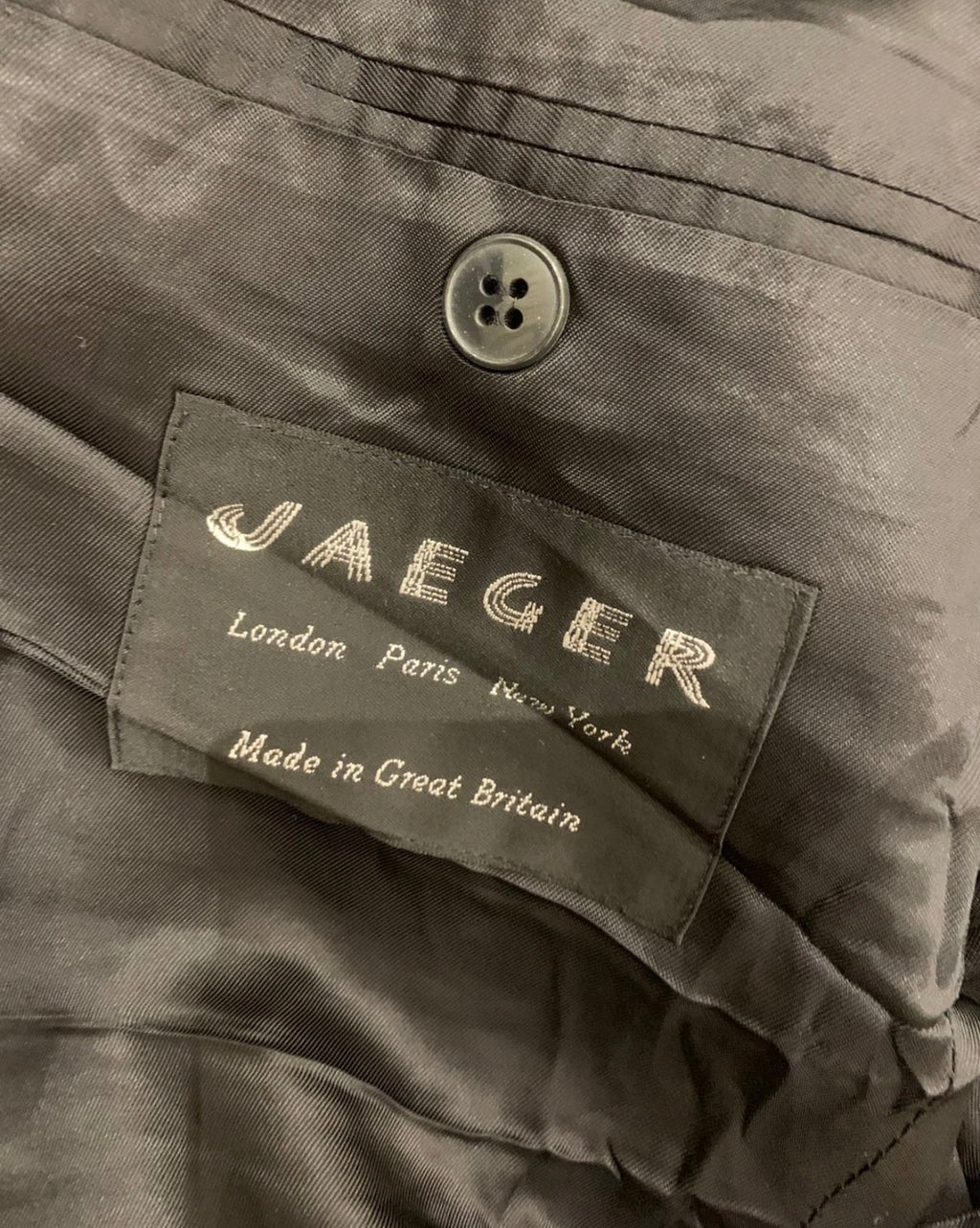 Vintage Jaeger pure wool Tweed camouflage gray classic jacket blazer 40R