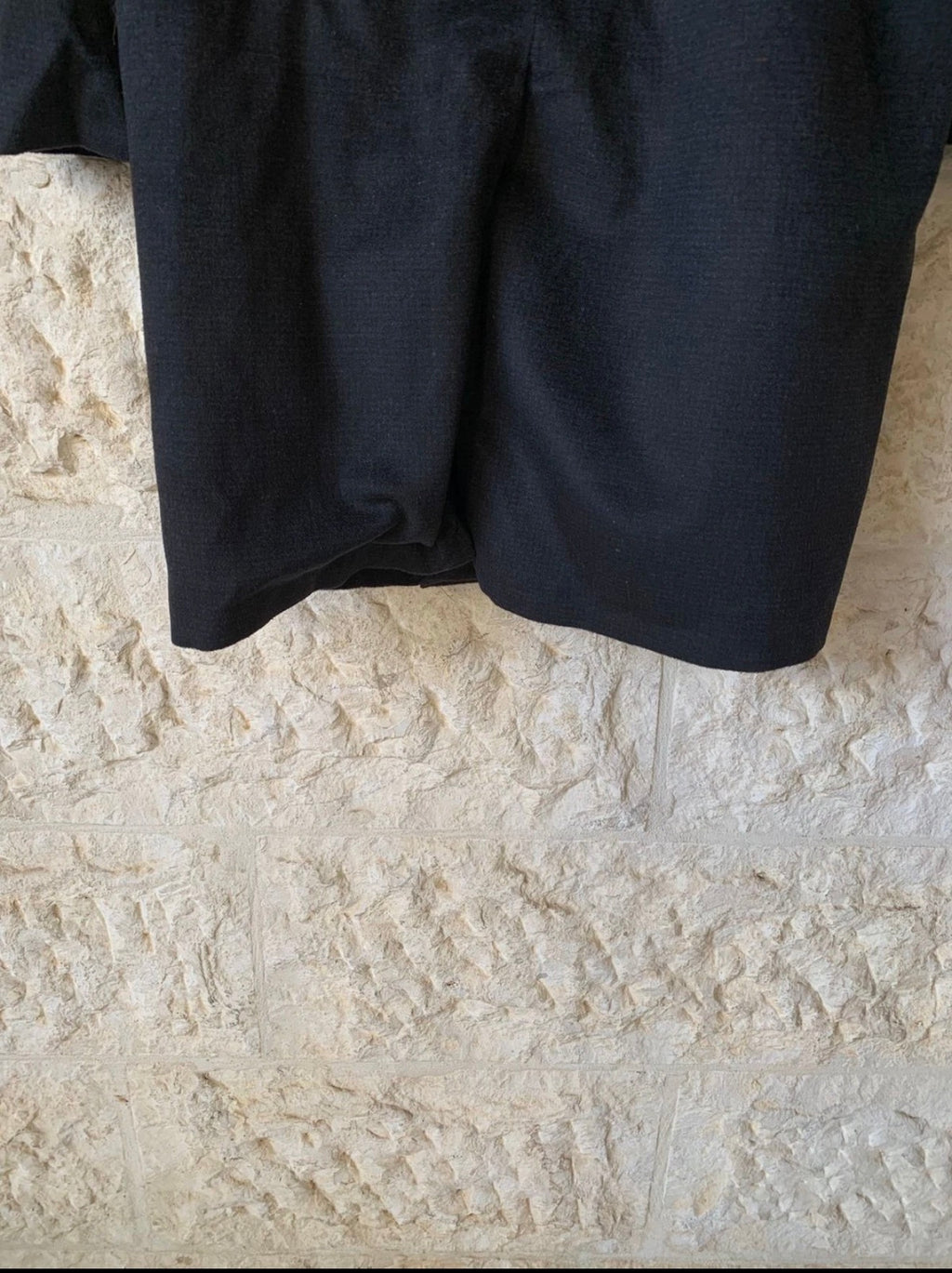 1960s vintage pure wool Robert Hall classic black over coat 48R 48L XL
