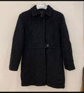 Vintage Alpaca wool classic unique black 3/4 over coat 34 S 5