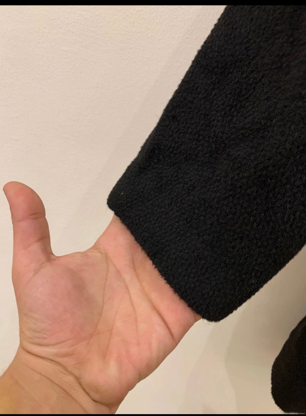 Vintage Alpaca wool classic unique black 3/4 over coat 34 S 5