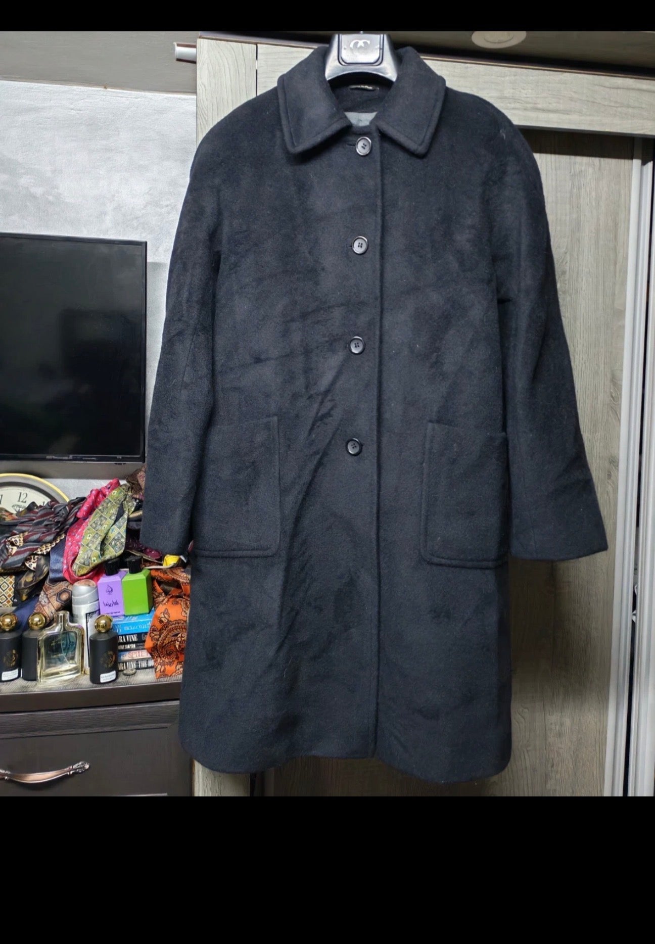 Vintage Cinzia Rocca superfine wool cashmere raglan over coat 8 M 38