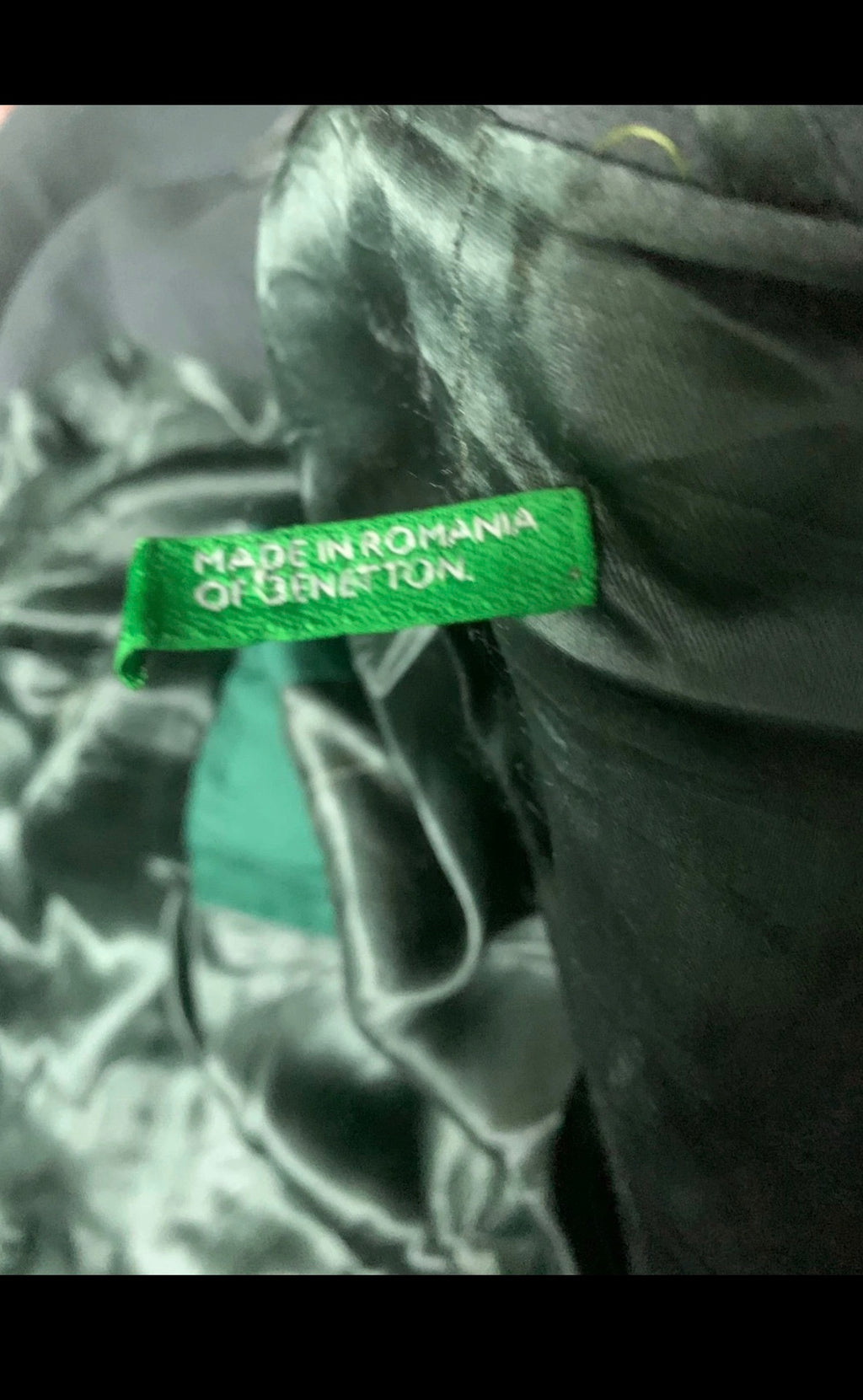 Vintage Superfine wool classic db belted green women's over coat 38 8 M