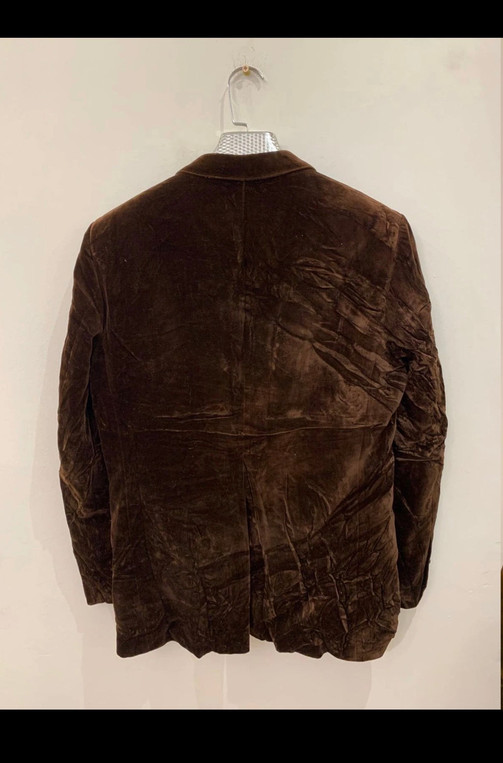 1980s Vintage classic 100% cotton velvet brown jacket blazer 38R