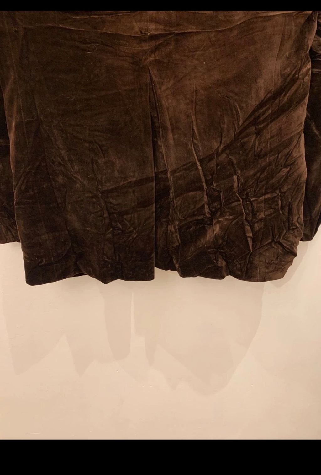 1980s Vintage classic 100% cotton velvet brown jacket blazer 38R