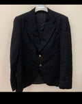 1970s vintage Hardy Amies pure wool classic silver button jacket blazer 42R 42L