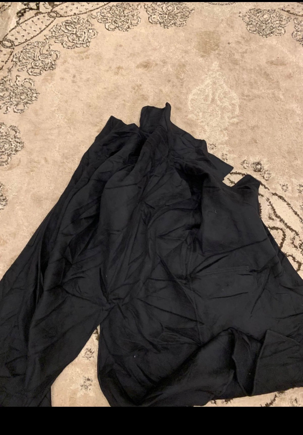 Classic unique style Wool Cashmere black belted over coat 40 10 M