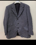1970s dated Vintage pure wool houndstooth classic jacket blazer 44R 44L