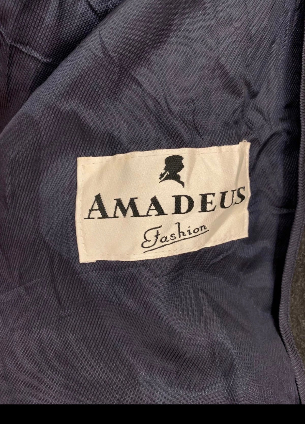Vintage Amadeus Loden pure wool classic charcoal long over coat 50R 2XL
