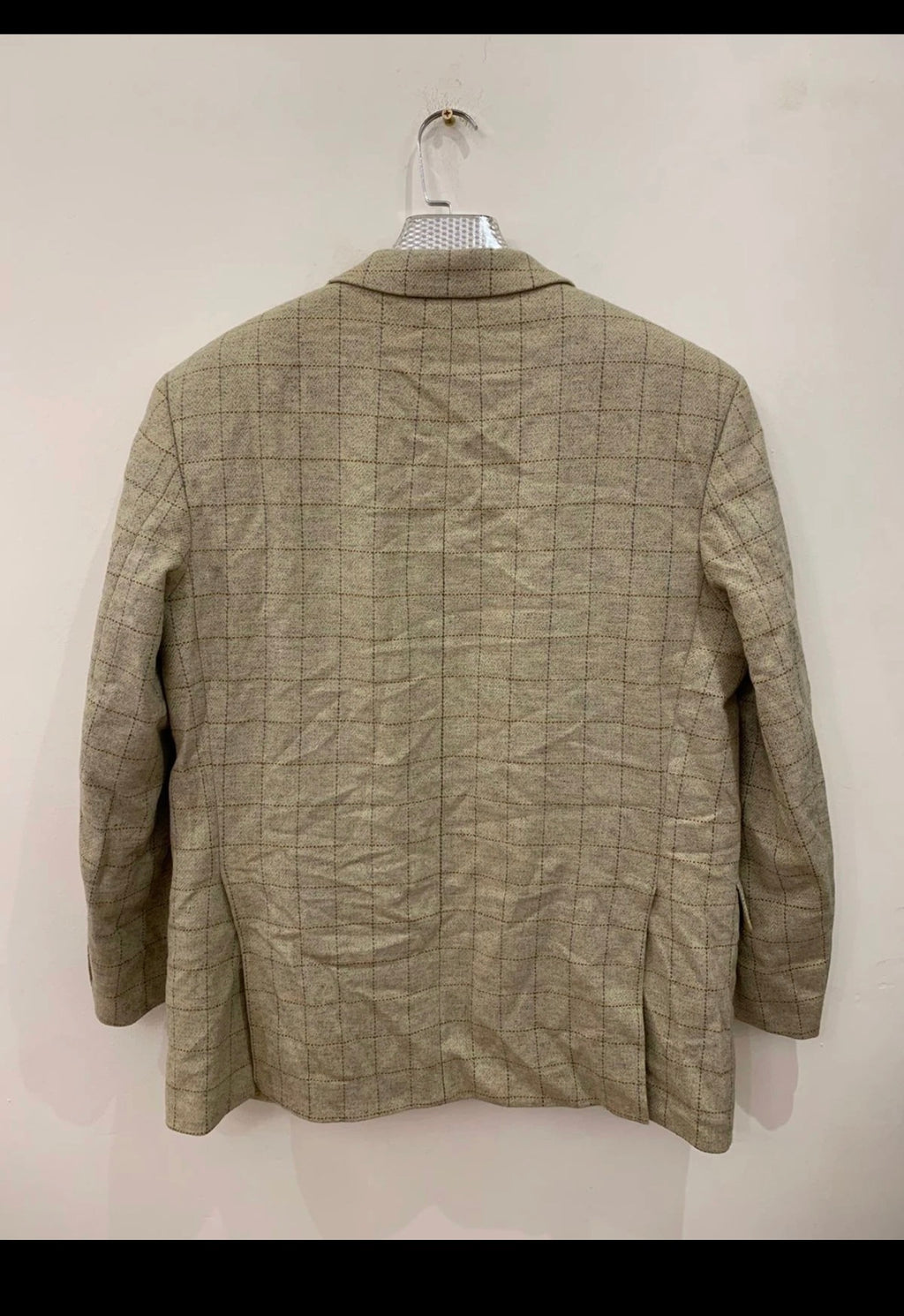 Vintage Roy Robson pure wool Windowpane classic grayish jacket blazer 42R