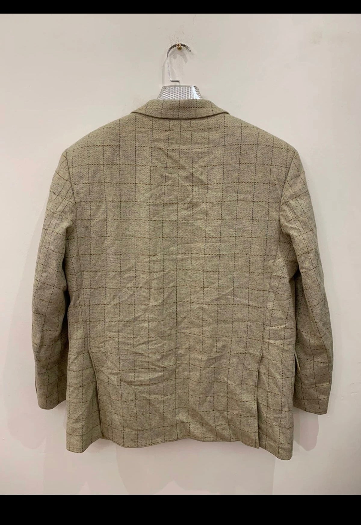 Vintage Roy Robson pure wool Windowpane classic grayish jacket blazer 42R
