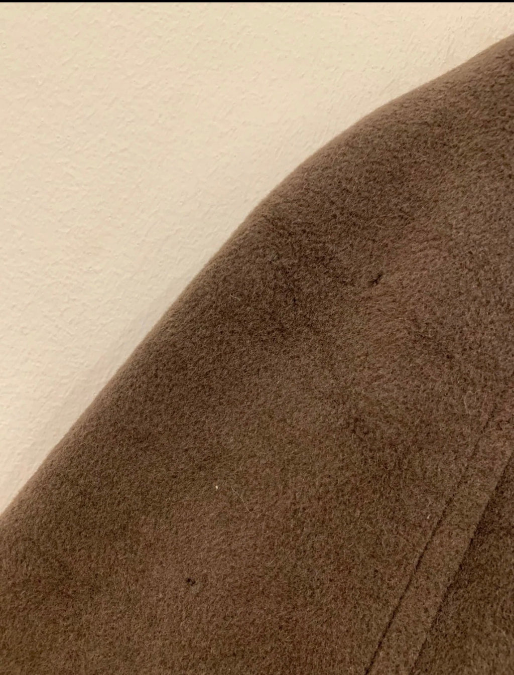 Vintage woollen wool classic belted brown raglan over coat 48R XL