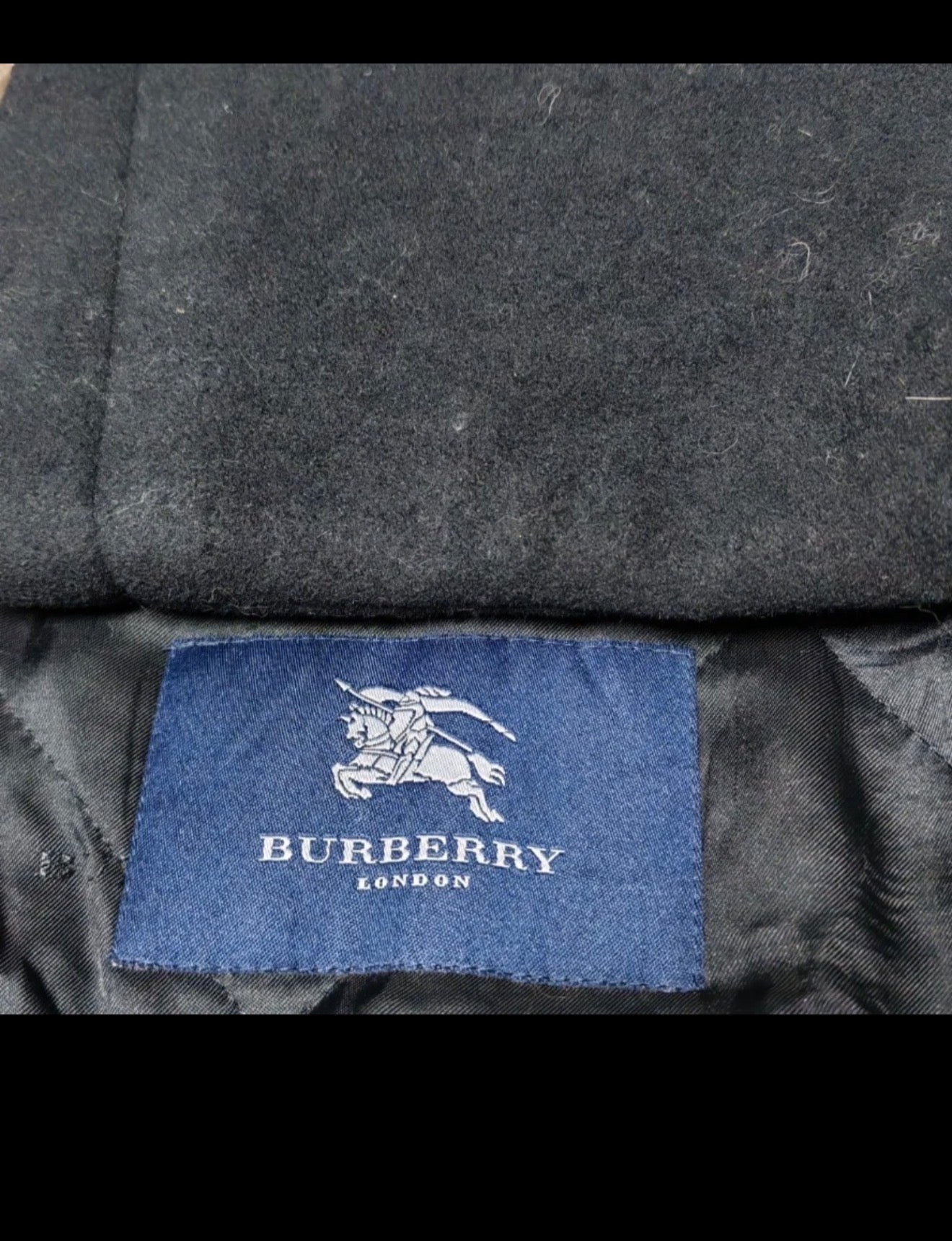 Classic Burberry London Wool Cashmere blend black jacket sweater 52R 52L 2XL