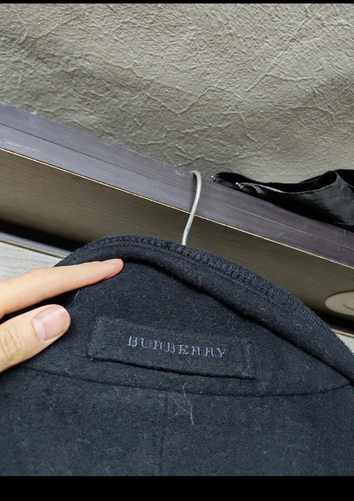 Classic Burberry London Wool Cashmere blend black jacket sweater 52R 52L 2XL