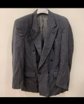 Vintage pure wool houndstooth double breasted classic jacket blazer 42R