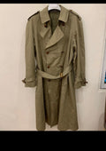 Vintage Schneiders 100% Cotton double breasted raglan trench over coat 44R