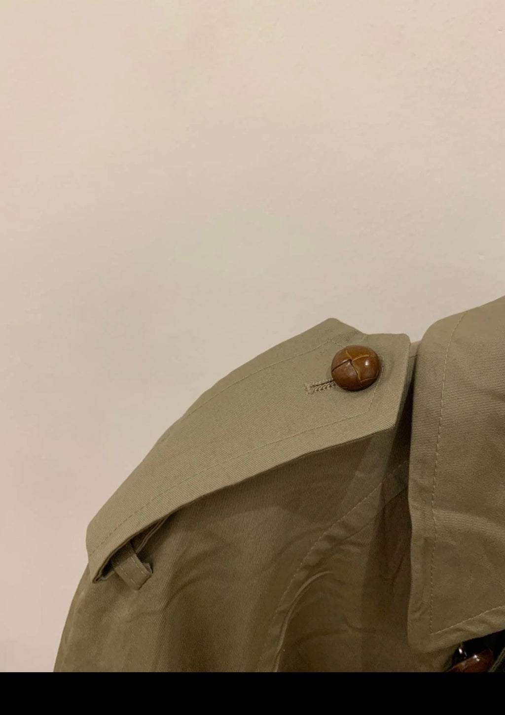 Vintage Schneiders 100% Cotton double breasted raglan trench over coat 44R