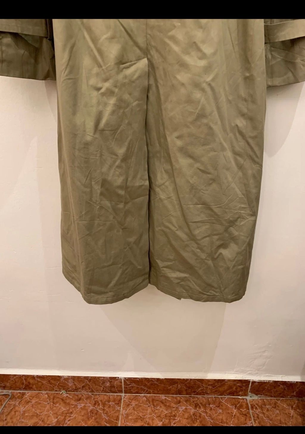 Vintage Schneiders 100% Cotton double breasted raglan trench over coat 44R