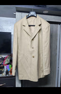 Classic vintage style wool blend Camel beige top over coat 44L