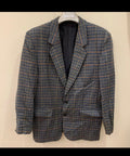 Vintage pure pure handwoven tweed houndstooth hunting jacket blazer 42R