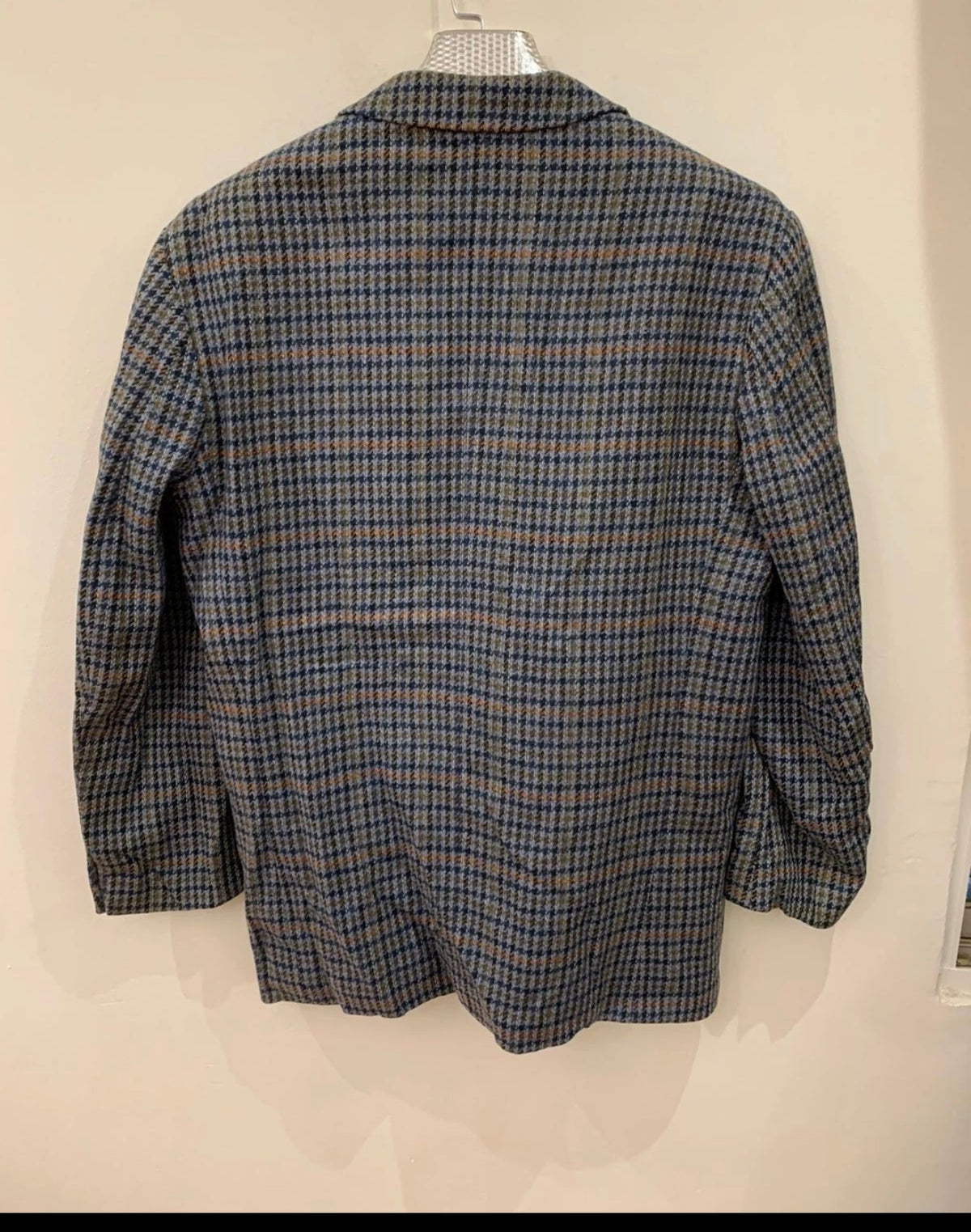 Vintage pure pure handwoven tweed houndstooth hunting jacket blazer 42R