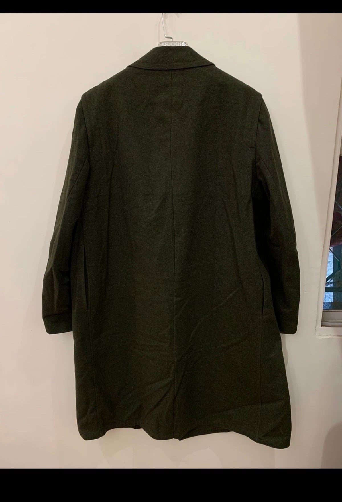Vintage Tiroler Loden pure wool classic olive green over coat 50L 2XL
