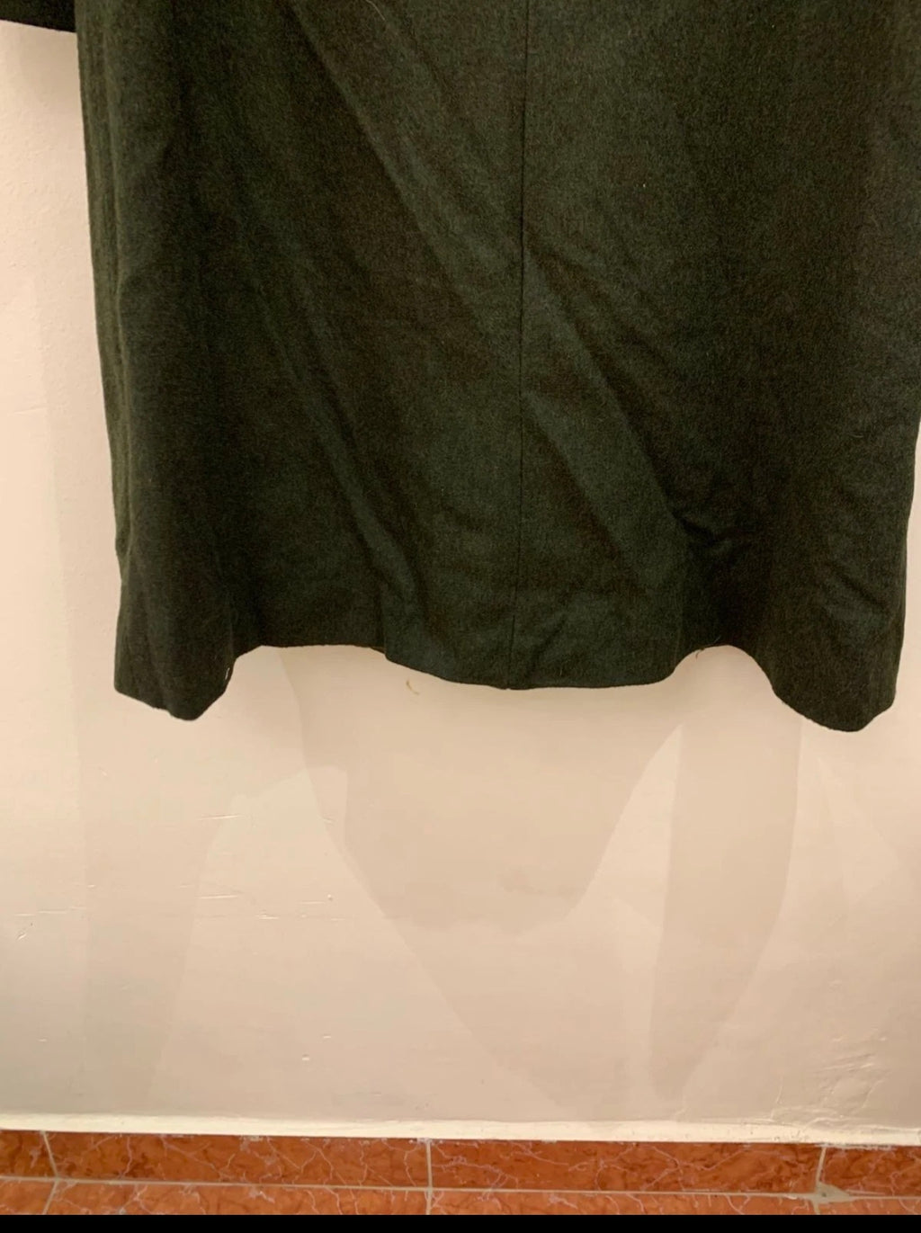 Vintage pure wool classic Loden olive green over coat 40 M 10