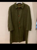 Vintage Weyrer Tiroler Loden pure wool classic olive green over coat 52R 2XL