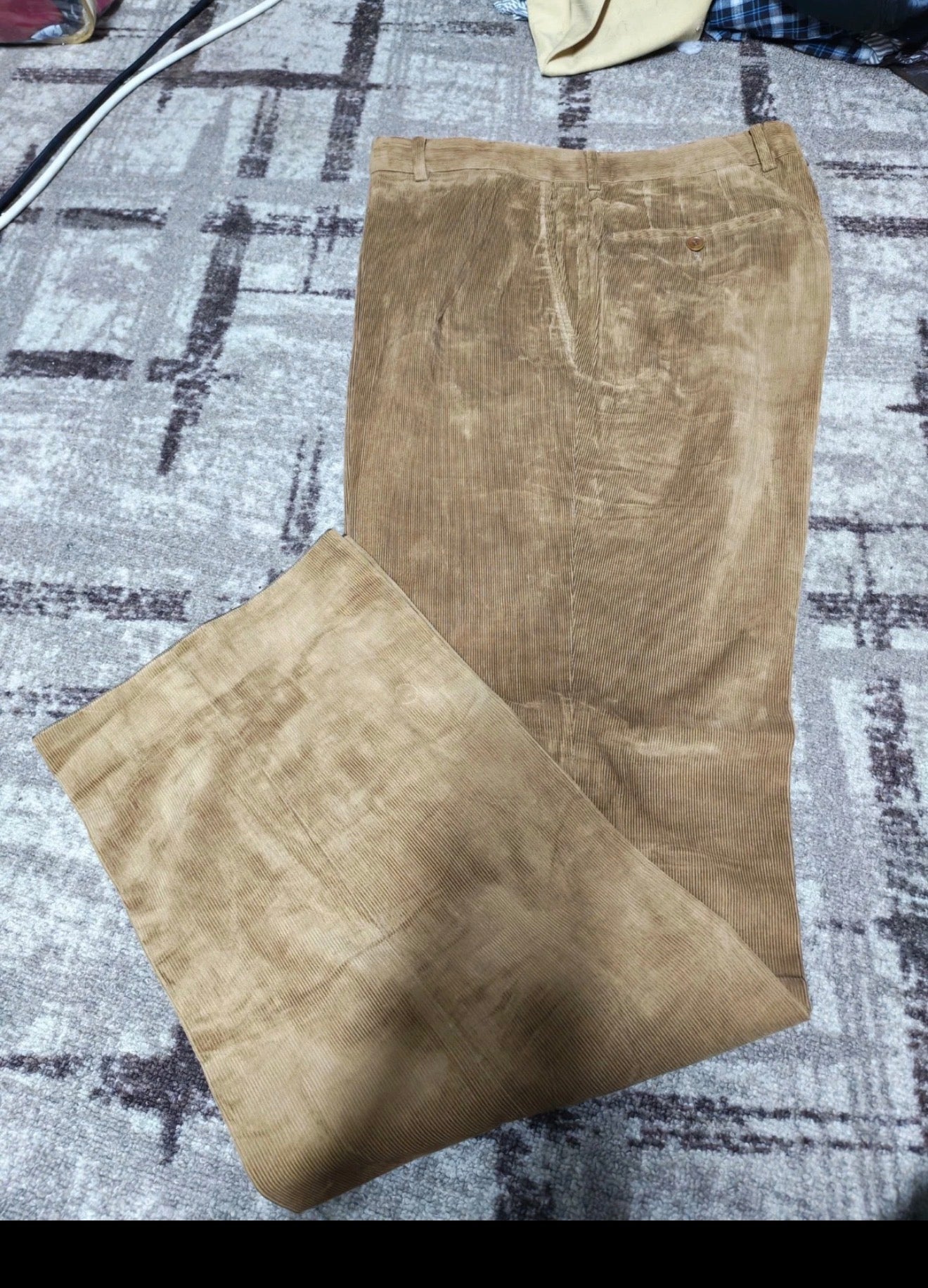 Classic Hugo Boss 100% cotton Corduroy brown 3 button suit 42L