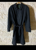 Vintage Rikson pure wool classic charcoal belted over coat 52R 2XL