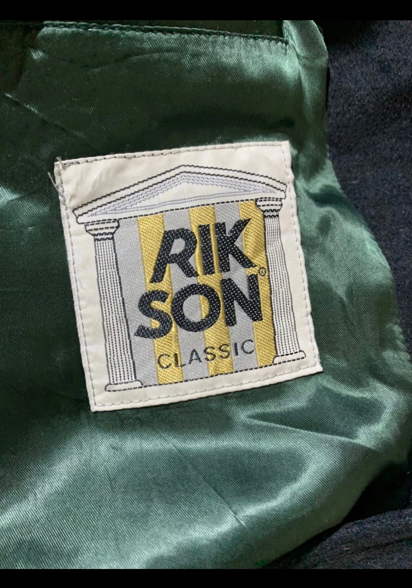 Vintage Rikson pure wool classic charcoal belted over coat 52R 2XL