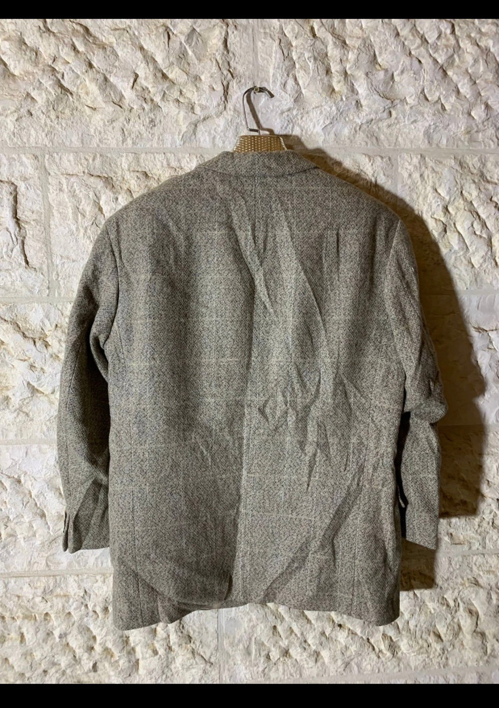 Vintage Hugo Boss pure wool handwoven Tweed classic jacket blazer 42R 42S