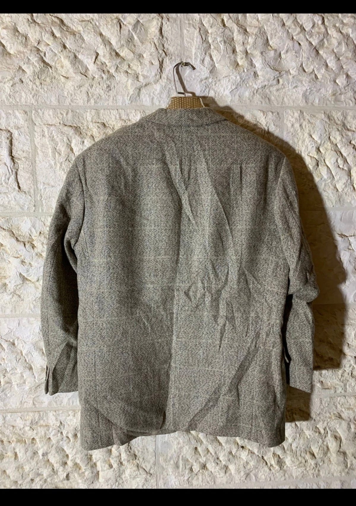 Vintage Hugo Boss pure wool handwoven Tweed classic jacket blazer 42R 42S