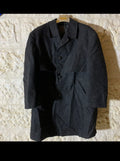 Vintage pure woollen wool classic charcoal Loden over coat 48R 48S XL