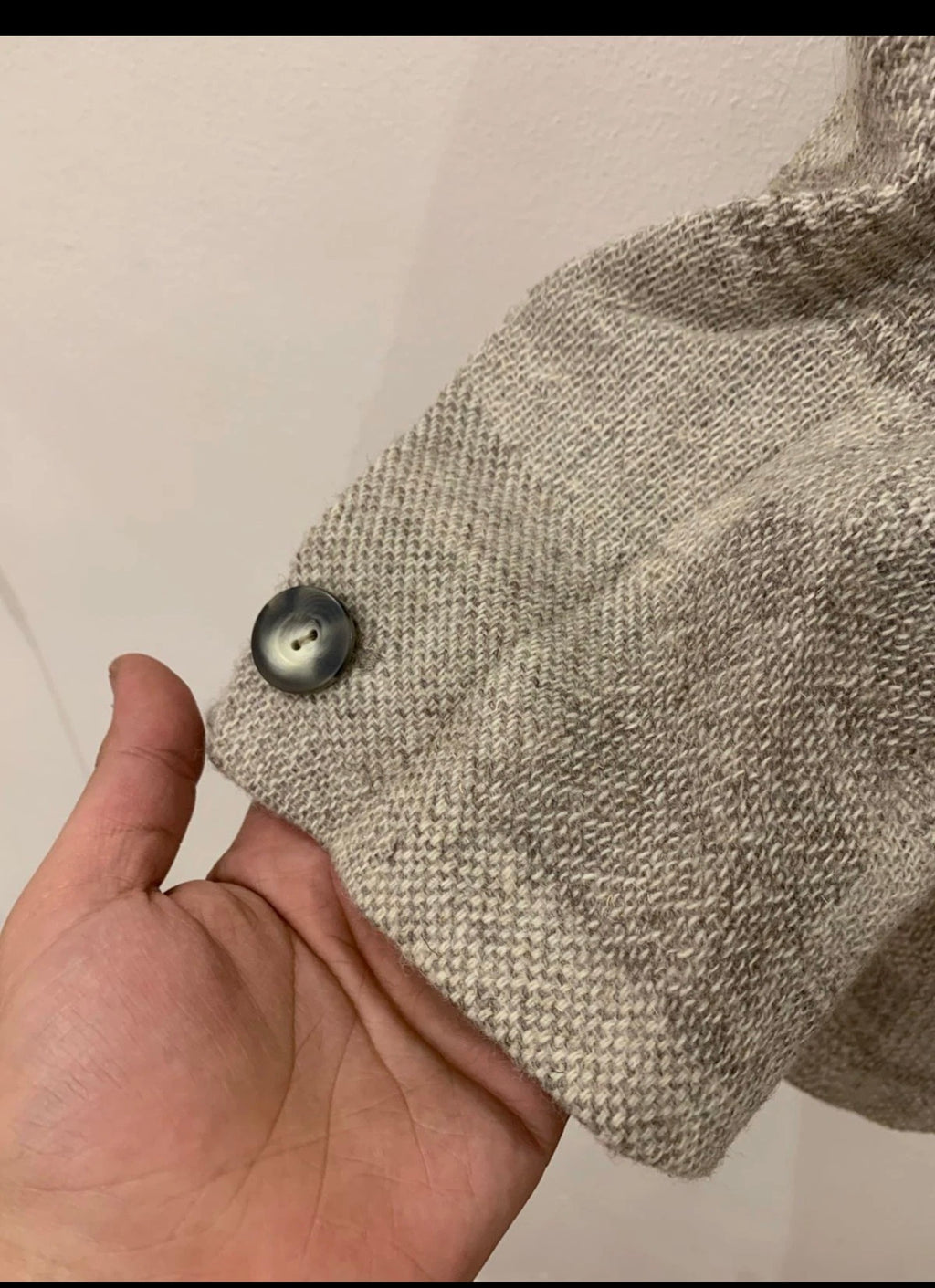 Vintage Avanti wool blend camouflage classic beige jacket blazer 44R
