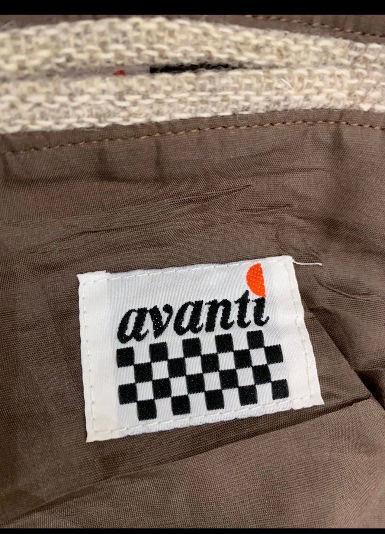 Vintage Avanti wool blend camouflage classic beige jacket blazer 44R