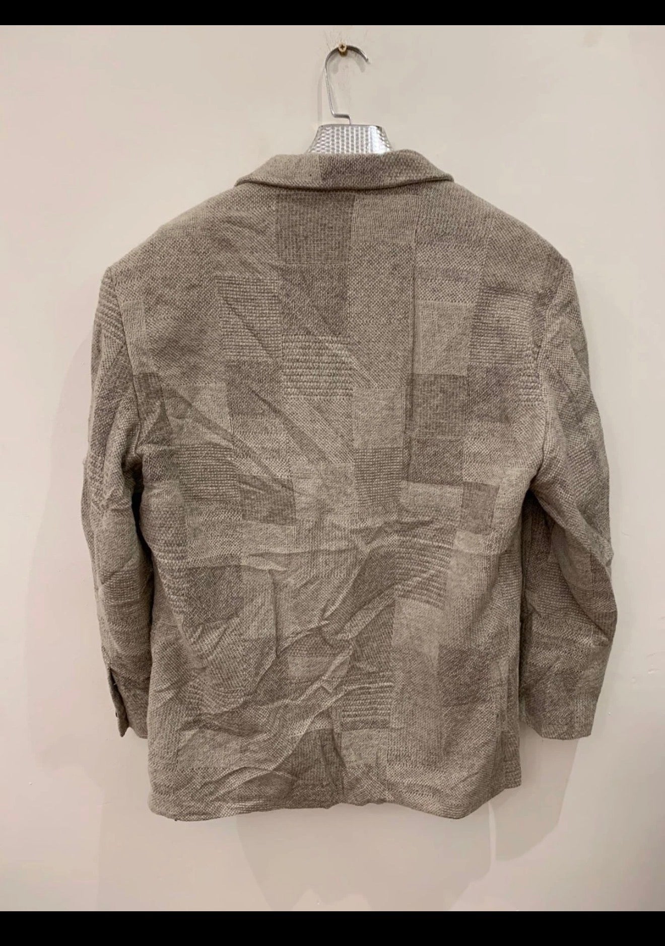 Vintage Avanti wool blend camouflage classic beige jacket blazer 44R
