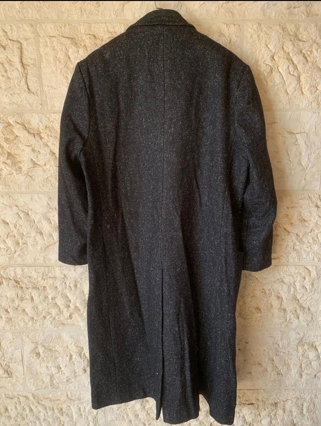 Vintage Dash wool blend camouflage classic double breasted over coat 46R XL