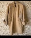 Vintage pure wool classic camel beige raglan unique over coat 56R 4XL