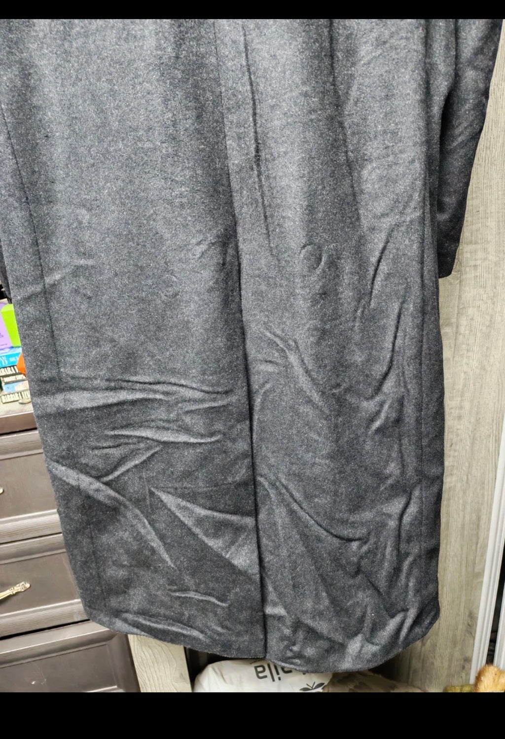 Vintage Westbury pure wool double breasted gangster Charcoal over coat 46L XL