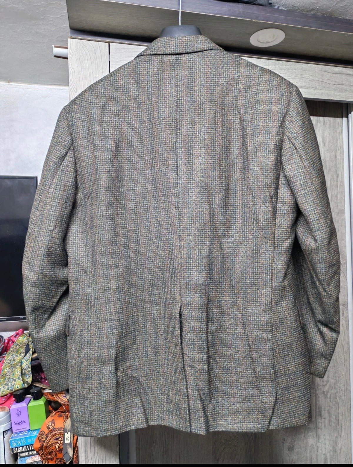 1950s Vintage handtailored all worsted wool greenish classic jacket blazer 40R