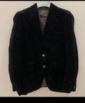 Vintage Shannon classic 100% cotton velvet black jacket blazer 36R 36L