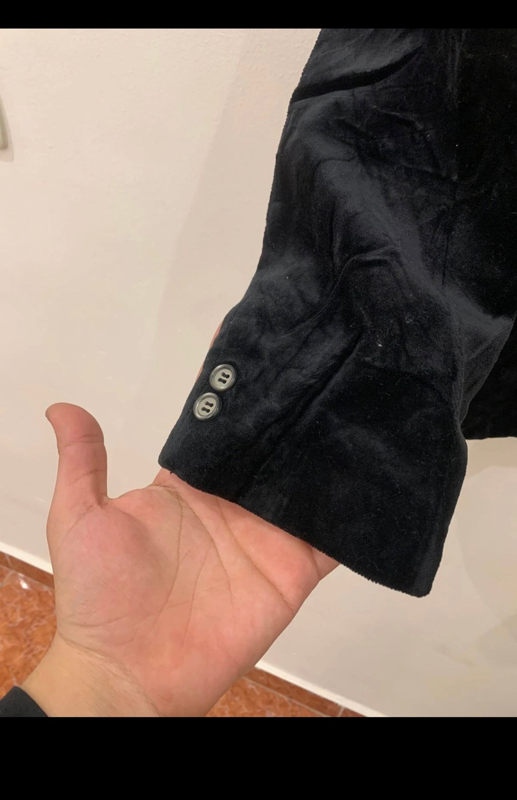 Vintage Shannon classic 100% cotton velvet black jacket blazer 36R 36L