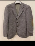 Vintage pure wool handwoven Tweed camouflage gray hunting jacket blazer 38R