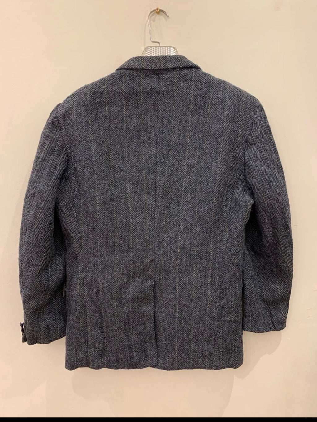 Vintage Harris Tweed pure wool handwoven striped hunting jacket blazer 40R