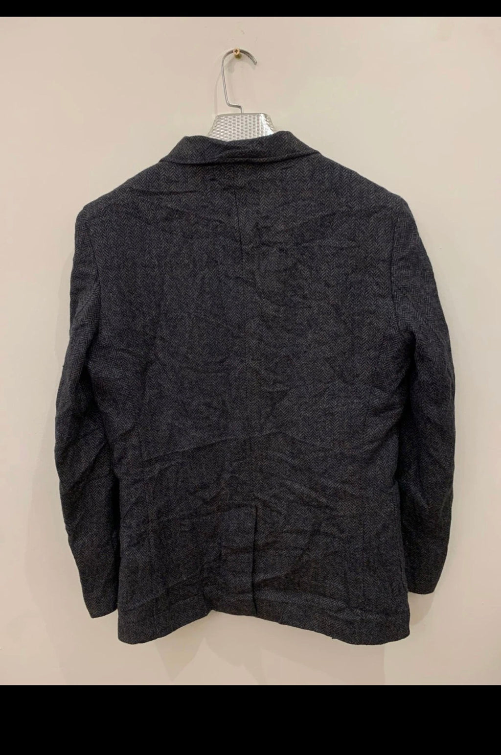 Vintage pure wool handwoven Tweed herringbone hunting jacket blazer 38R