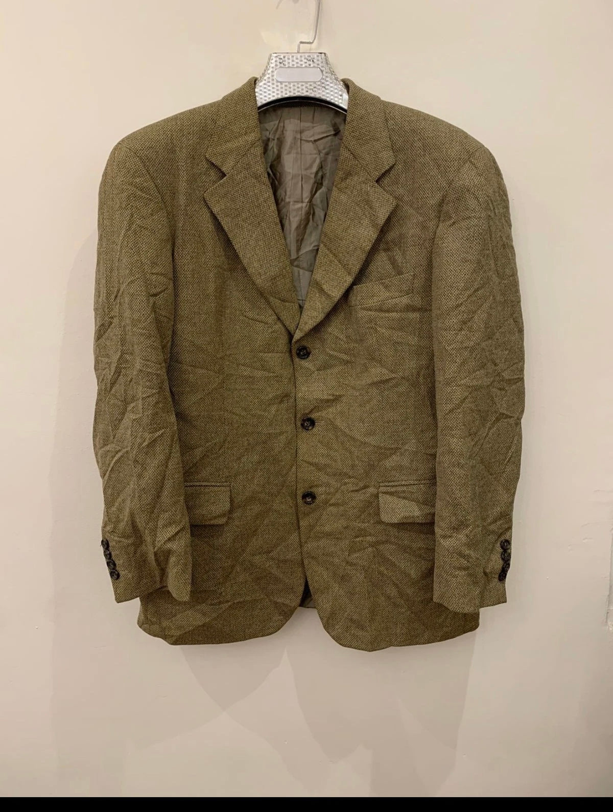 Vintage Hugo Boss Loro Piana Wool Cashmere brown sport coat blazer 42R